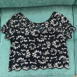 Lace top (on right)
